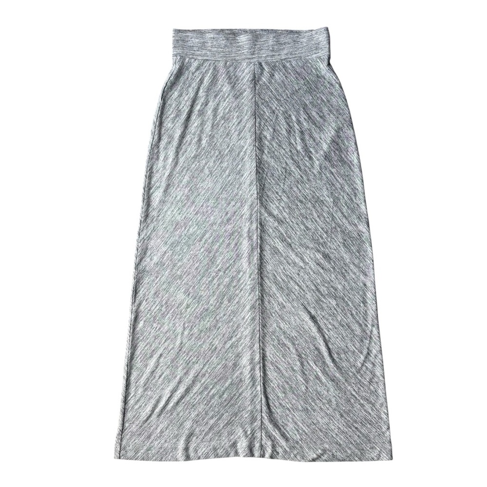 A-Line Maxi Skirt Marl Gray by Lou & Grey Ankle Length Size Small